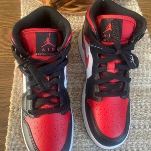 Jordan Sneakers - Red, Black, and White